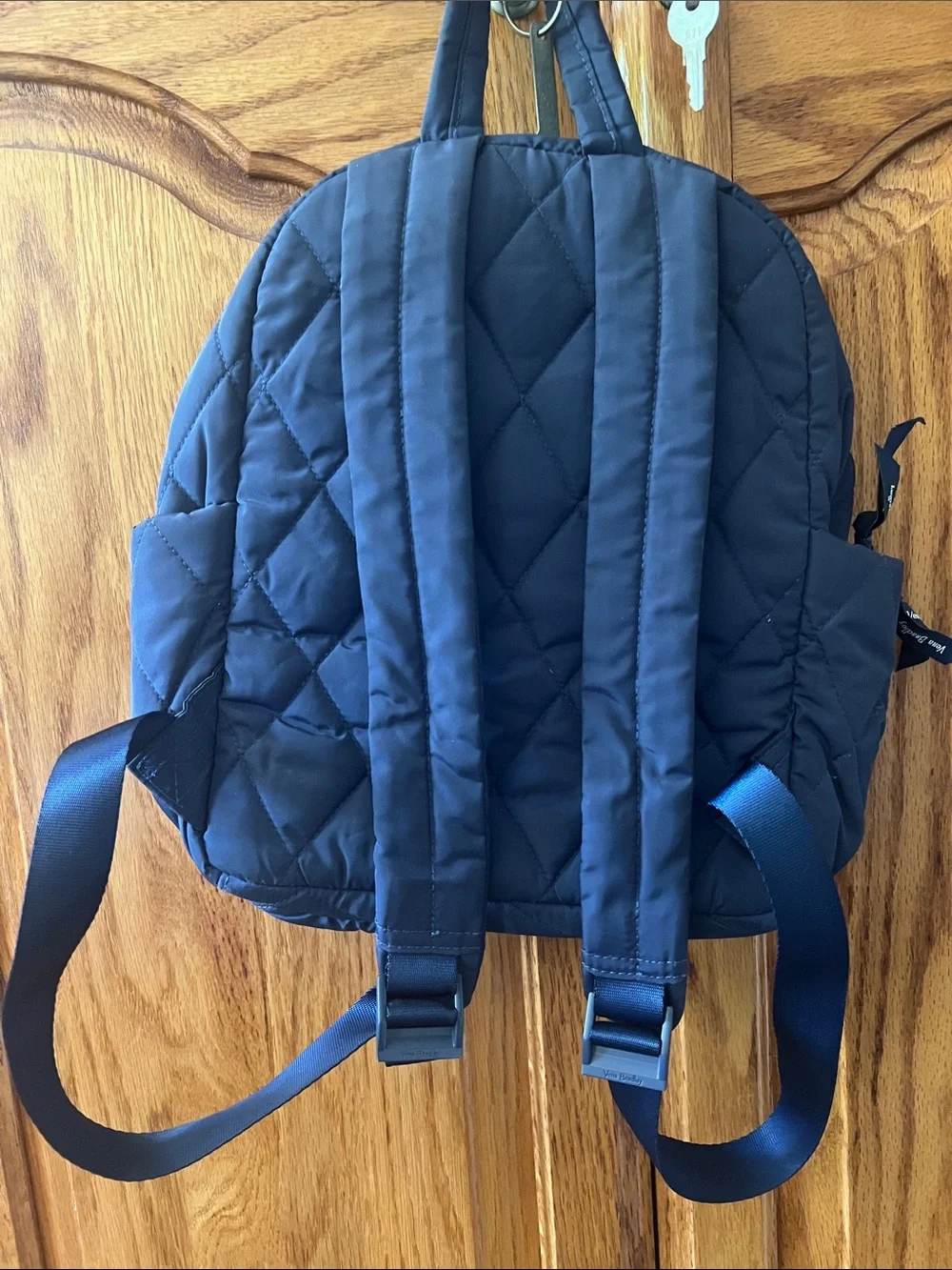 Vera Bradley Navy Quilted Mini Backpack